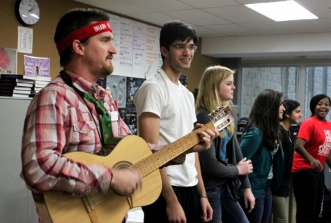 Tompkins’ class carol for students, Communications Arts staff