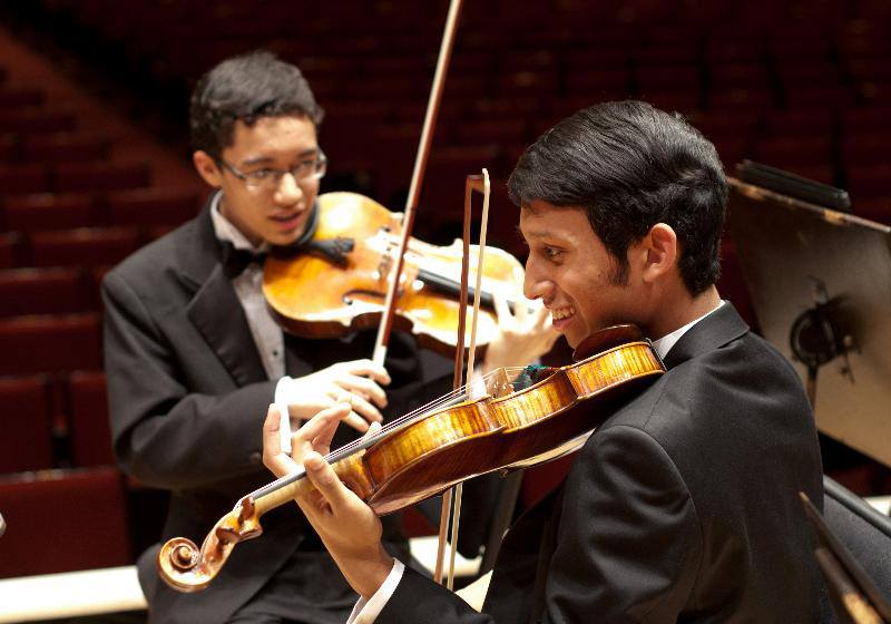 Senior Silas Ferrao calls himself an "adventure" person and loves giving back to his community. He is a dedicated, talented violinist and passionate about the sciences.