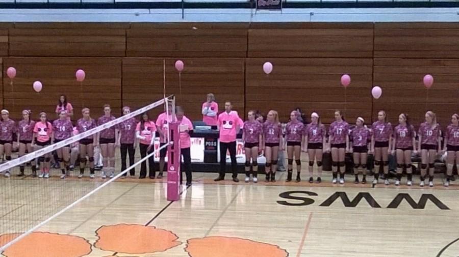 Wheaton Warrenville South wins second annual Dig Pink