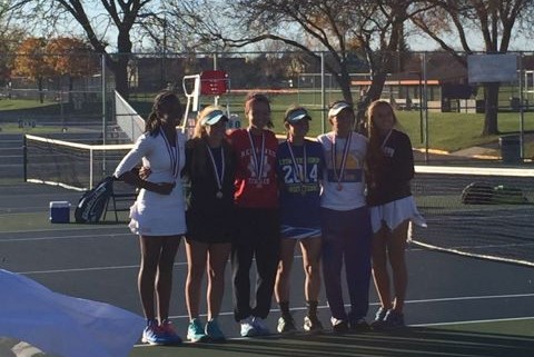 Girls tennis finishes sixth in state, Chen places third