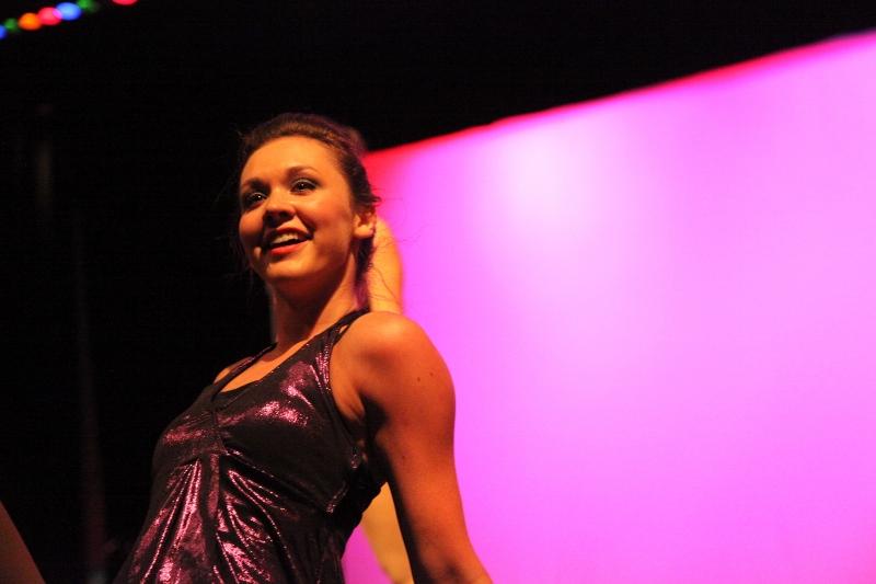 Senior Natalie Kromphardt hits her ending in "When We Grow Up."