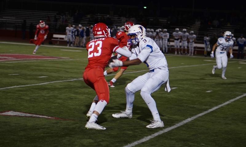 Varsity football victorious on Senior Night