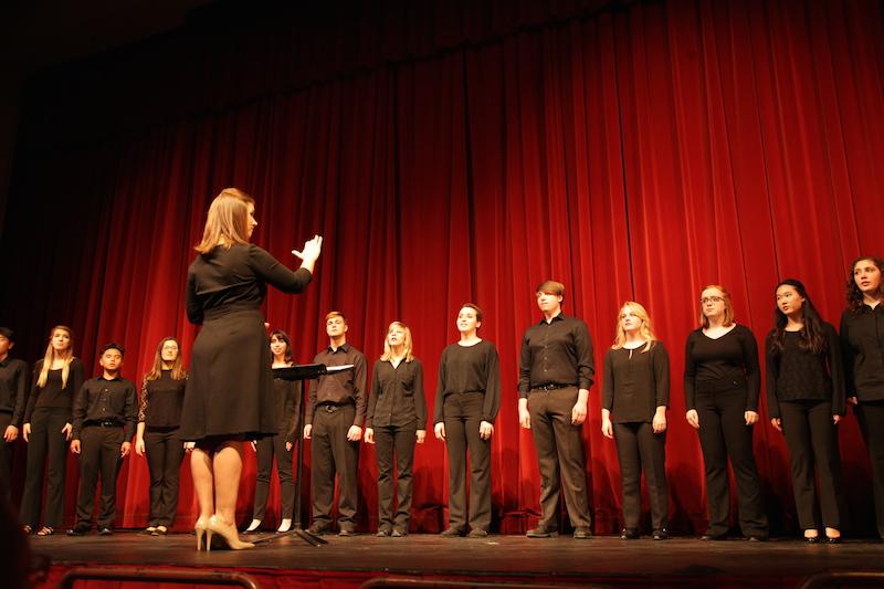 Choirs, student music groups host first concert with new director