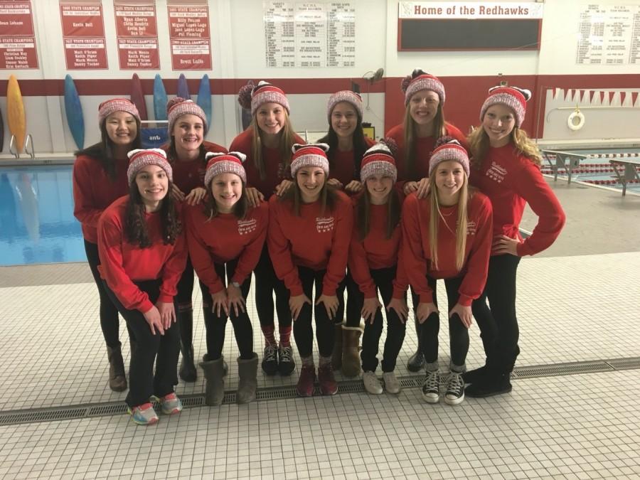 Girls' Swimming and Diving place fifth in Sectionals, five members qualify for State