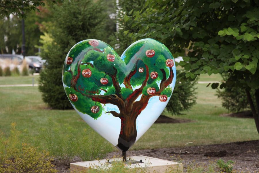 Photo gallery: Hodge's heart displayed in Honor Garden