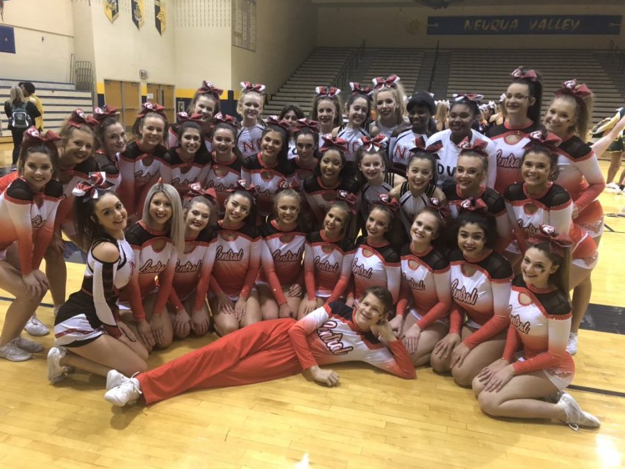 Cheer team at Neuqua Valley High School