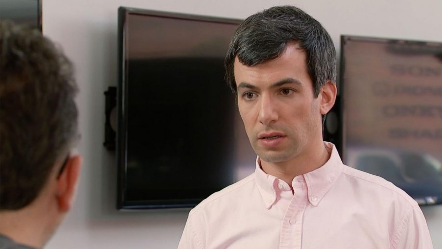 Nathan Fielder, host of Comedy Centrals Nathan For You, guides unsuspecting businesses to implement wacky ideas. Nathan For You is available to stream on HULU.