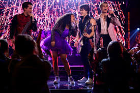 Jreemy Shada, Madison Reyes, Charlie Gillepsie and Owen Patrick Joyner sing the song "Stand Up" in the show "Julie and the Phantoms," currently streaming on Netflix.