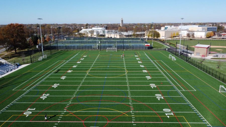 Naperville+Central+plans+to+use+the+new+turf+field+at+Knoch+Park+for+upcoming+athletic+seasons.