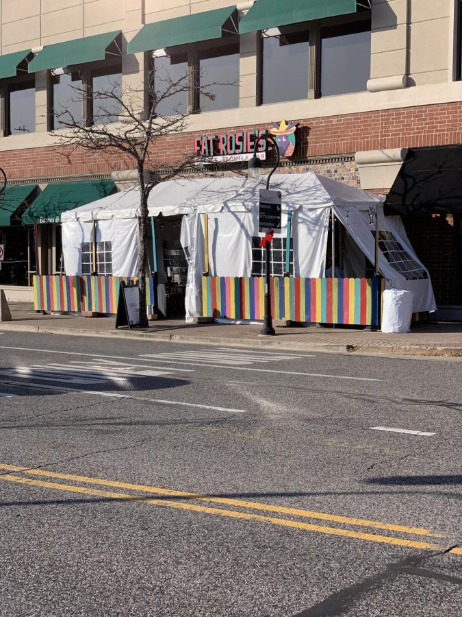 Many local businesses, like downtown restaurant Fat Rosies, are looking for ways to weather the new restrictions economic effects.
