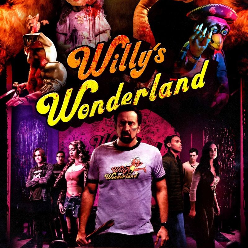 Willy's Wonderland Horror Movie T-shirt, Horror Film T-shirt