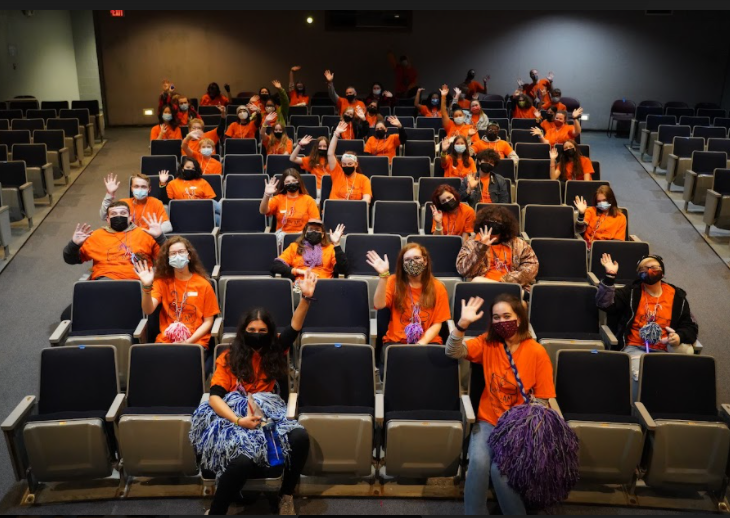 Students participate in Operation Snowball, a teen-led retreat held in Naperville Central's world and classical languages hallway and little theatre on Oct. 23-24