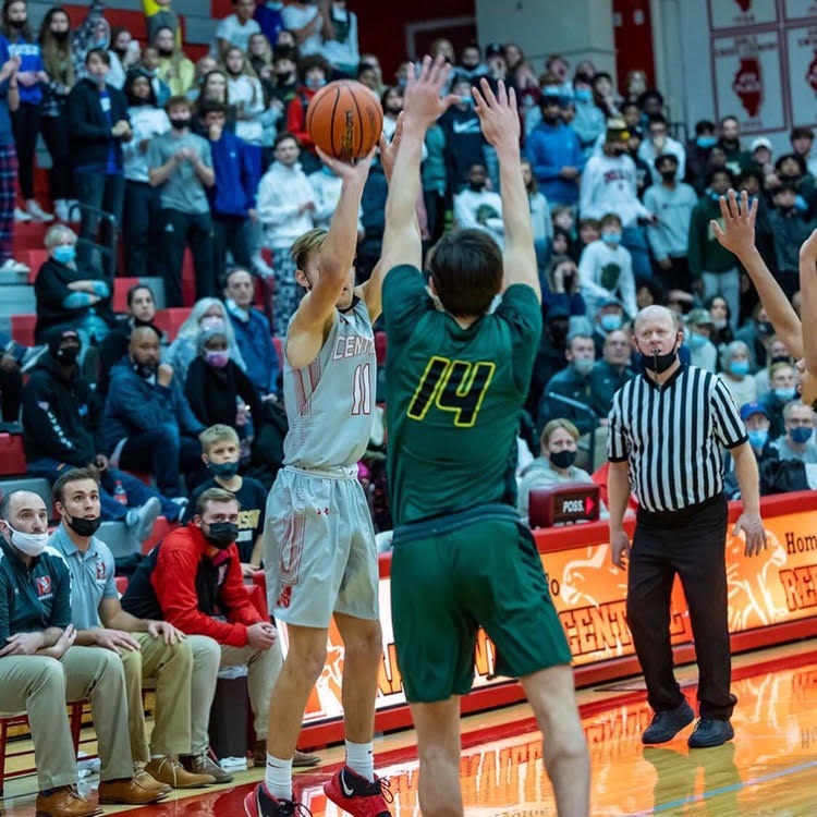 Naperville Central senior forward James Jopes hits a game winner against Waubonsie Valley on Dec. 3 at home