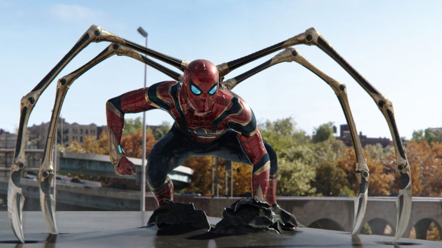 Spider-Man prepares to fight against Doc Ock who first appeared in Spider-man 2.
