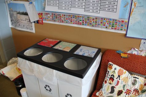 A pilot program has introduced new source separated recycling bins to classrooms in Naperville Central.