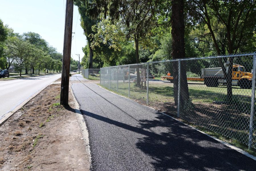 Naperville’s public works department completed the paving of West Street’s new gravel path was completed on Sept. 8.