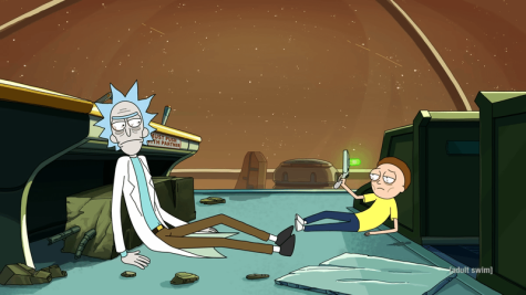 Rick and Morty stranded on the citadel after the events of the season five finale. (Adult Swim)