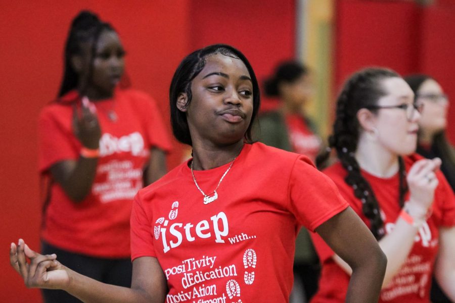 A member of one of the 12 step teams hosted at the annual iStep conference dances.