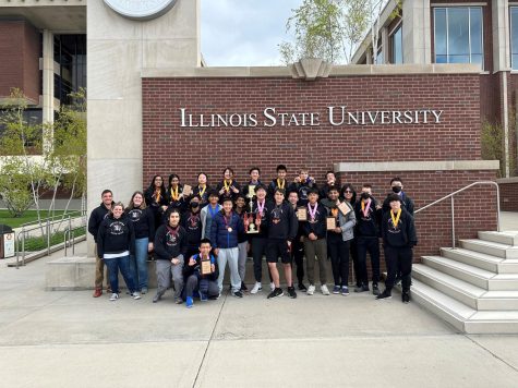 Centrals math team competed in the state tournament at Illinois State University on April 22. 