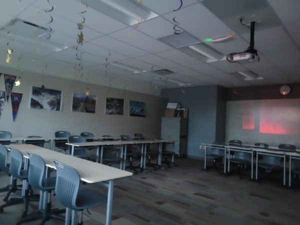 Room 203 on the morning of Sept. 6. Photo Source: @barryredhawk on Twitter/X