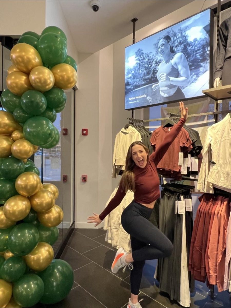 Becoming a Lululemon ambassador requires significant vetting of candidates, and Central English teacher Taylor Heatherly joined those ranks and taught a fitness class for a time while.