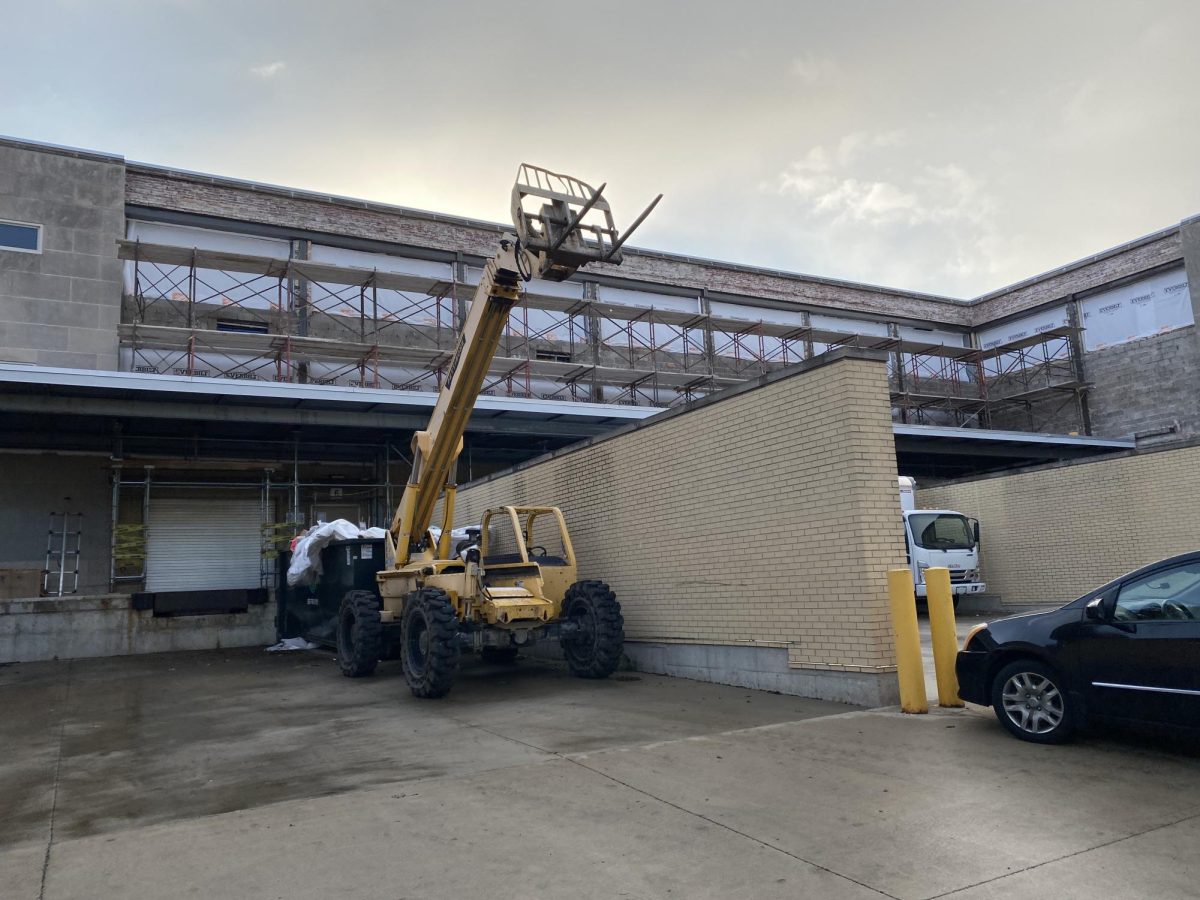 Construction on Centrals east wall is set to continue for another two months, while the installation of windows will happen next spring.