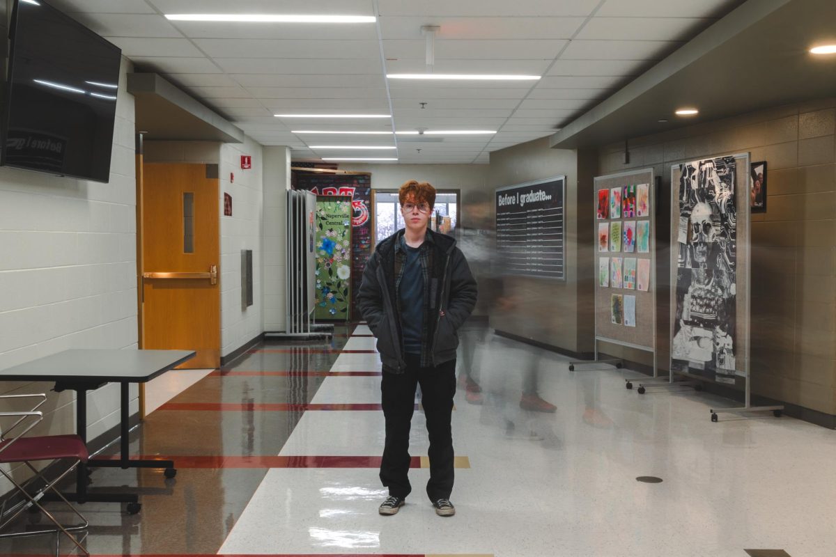 Senior Teddy Stephens is trudging through his last year in high school. Stephens does not participate in any school activities; and says its hard for him to feel welcomed into the school amid transphobia.
