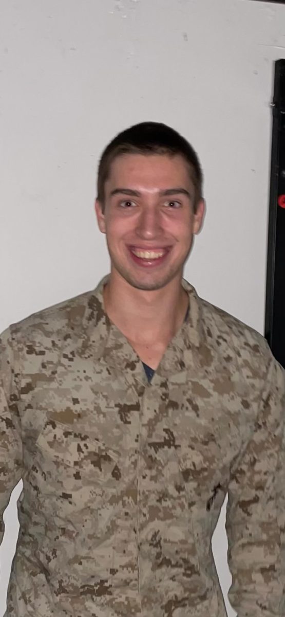 Senior Daniel Melsa will graduate this month and join the U.S. Marines Corps in January.